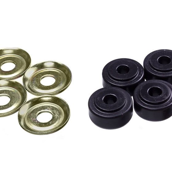 Energy Suspension Black Shock Tower Bushing Set 7/8in Nipple 3/8in ID 1-1/4in OD-tuningsupply.com