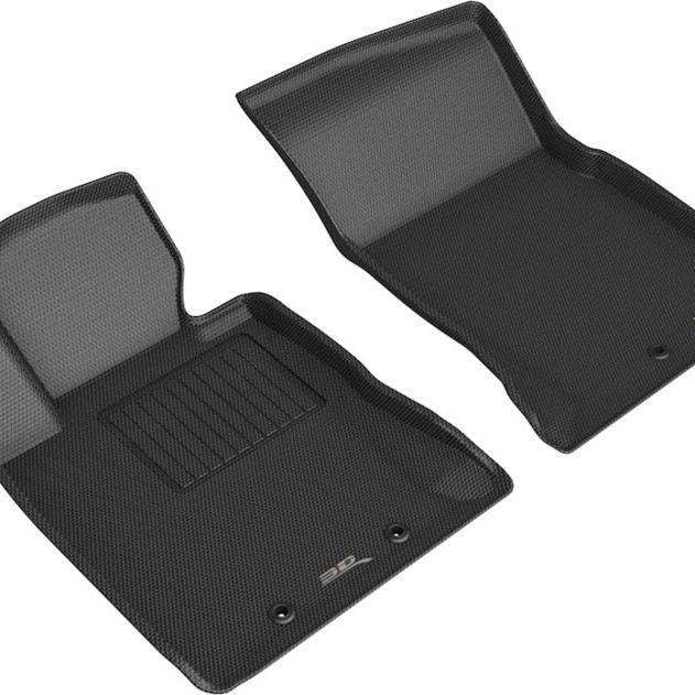 3D MAXpider 2012-2016 Hyundai Genesis Kagu 1st Row Floormat - Black-tuningsupply.com