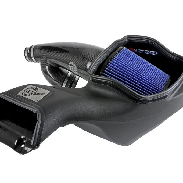 aFe 17-20 Ford F-150/Raptor Track Series Carbon Fiber Cold Air Intake System With Pro 5R Filters-tuningsupply.com