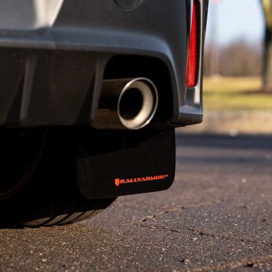 Rally Armor 2023 Toyota GR Corolla Black UR Mud Flap w/ White Logo - SMINKpower Performance Parts RALMF89-UR-BLK-WH Rally Armor