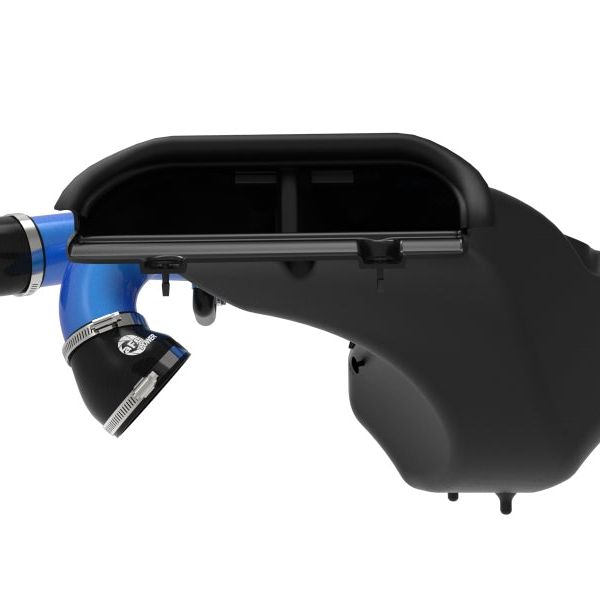 aFe 21-22 Ford F-150 Raptor V6-3.5L(tt) Momentum XP Cold Air Intake System - Blue w/ Pro 5R Filter-tuningsupply.com