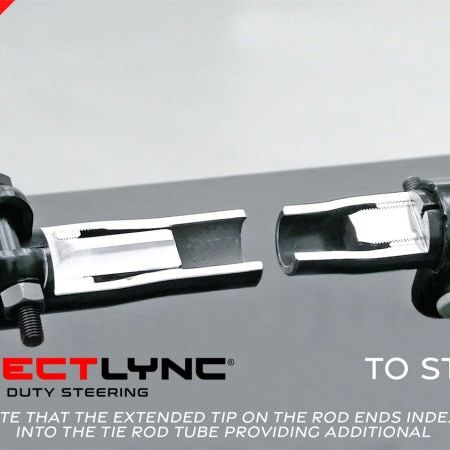 RockJock JK Currectlync Steering Sys. w/Flipped Drag Link 1.65in Dia. Tie Rod 1.3in Dia. w/Hardware - SMINKpower Performance Parts ROKJK-9704P RockJock