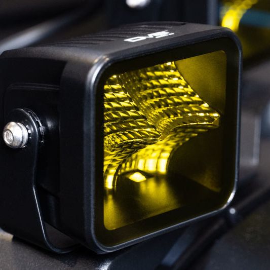 DV8 Offroad 3in Elite Series LED Amber Pod Light-tuningsupply.com