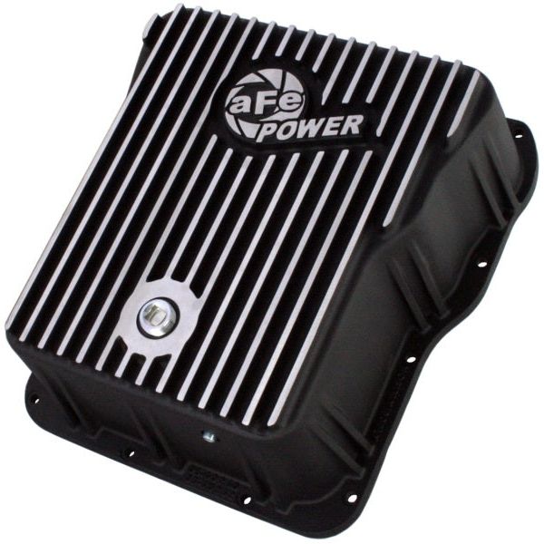 aFe Power Cover Trans Pan Machined Trans Pan GM Diesel Trucks 01-12 V8-6.6L Machined-tuningsupply.com