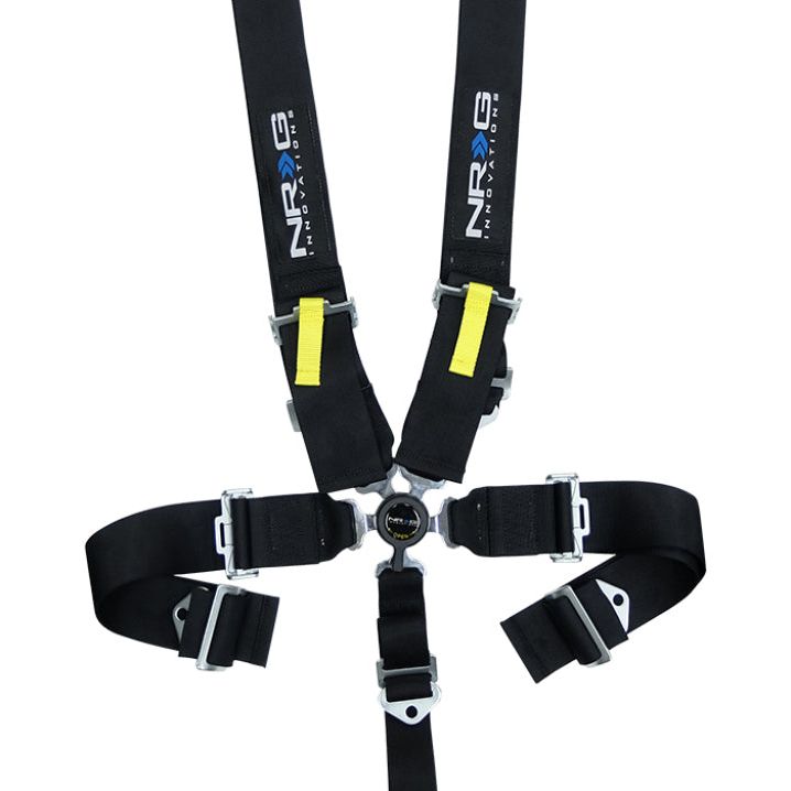 NRG SFI 16.1 5PT 3in. Seat Belt Harness / Cam Lock - Black-tuningsupply.com