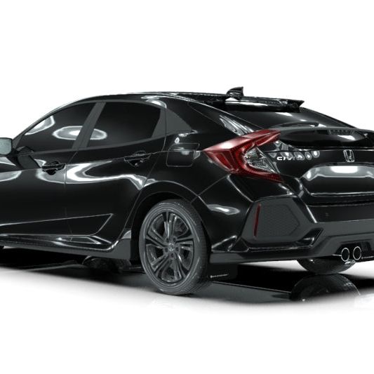 Rally Armor 17-21 Honda Civic Sport & Touring (Hatch) Black UR Mud Flap w/ White Logo-Mud Flaps-Rally Armor-RALMF51-UR-BLK/WH-SMINKpower Performance Parts