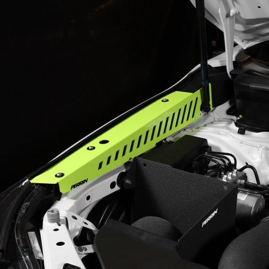 Perrin 22-23 Subaru WRX Fender Shroud Set - Neon Yellow - SMINKpower Performance Parts PERPSP-ENG-551NY Perrin Performance