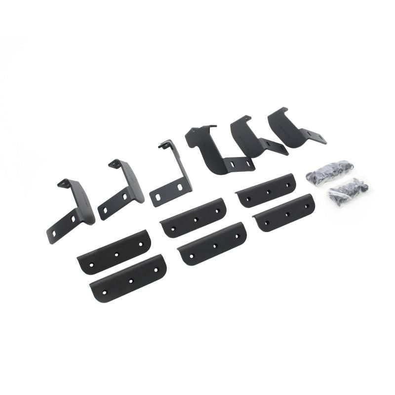 Go Rhino 2022 Toyota Tundra Crew Max Brackets for Dominator Extreme SideSteps - Tex. Black-tuningsupply.com