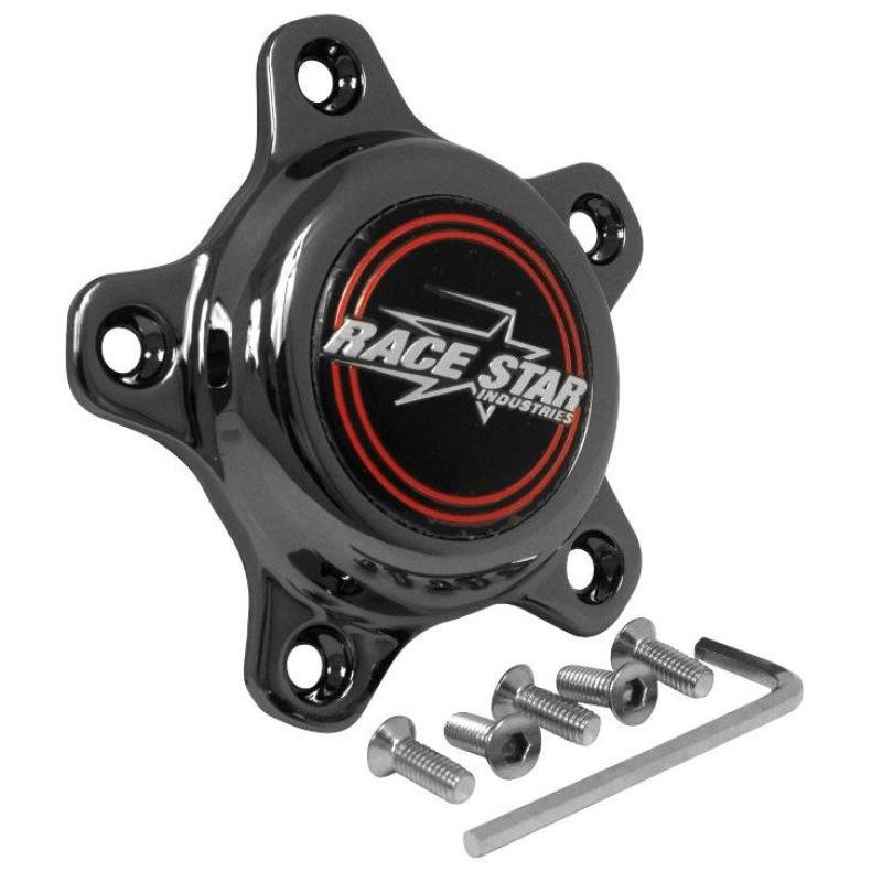 Race Star 5 Lug Cap Short Plastic Dark Star (incl. Medallion & Screws)-tuningsupply.com