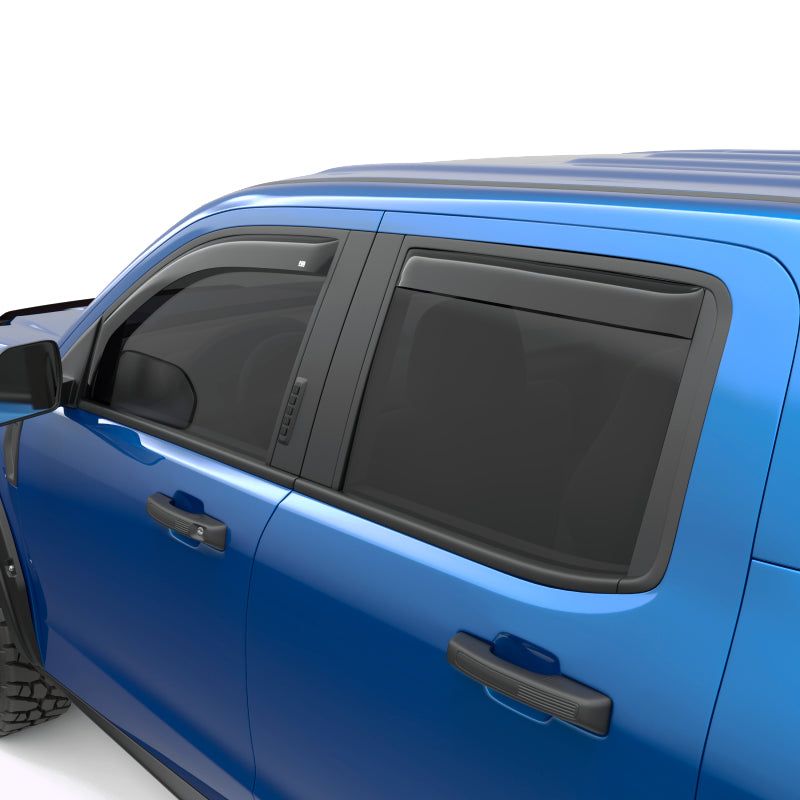 EGR 22-23 Ford Maverick Lariat XL XLT Front/Rear Window Visors - Dark Smoke Finish-tuningsupply.com