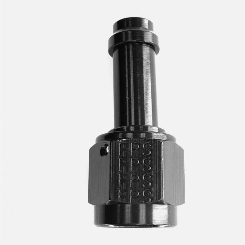 Fragola -6AN Straight EZ Street Hose End Black-tuningsupply.com