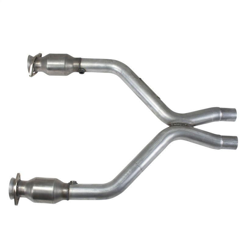 BBK 11-14 Mustang 3.7 V6 Short Mid X Pipe With Catalytic Converters 2-1/2 For BBK Long Tube Headers-tuningsupply.com