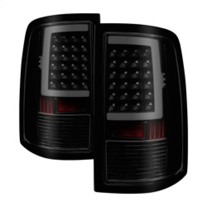 xTune 09-18 Dodge Ram 1500 LED Tail Lights - Black Smoke (ALT-ON-DR09-LBLED-BSM)-Tail Lights-SPYDER-SPY9038488-SMINKpower Performance Parts