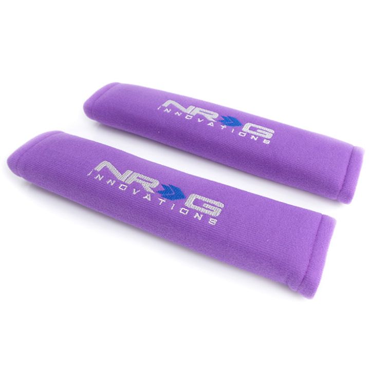 NRG Seat Belt Pads 2.7in (Wide) X 11in - Purple(2 Piece) Short-tuningsupply.com