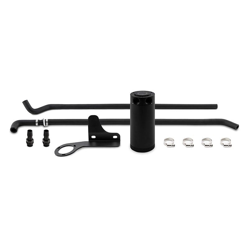 Mishimoto 07-13 Mazda Mazdaspeed3 Baffled Oil Catch Can Kit - Black (PCV Side)-tuningsupply.com