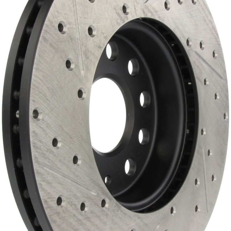 StopTech Slotted & Drilled Sport Brake Rotor-Brake Rotors - Slot & Drilled-Stoptech-STO127.33110L-SMINKpower Performance Parts