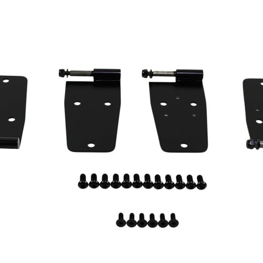 Kentrol 76-93 Jeep CJ/Wrangler YJ Hardtop Door Hinge Set 4 Pieces - Powdercoat Black-tuningsupply.com