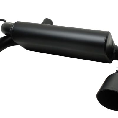 Gibson 07-17 Jeep Wrangler JK Rubicon 3.8L 2.5in Cat-Back Dual Split Exhaust - Black Elite (Ceramic)-tuningsupply.com