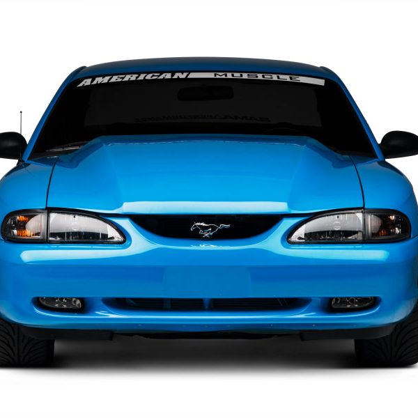 Raxiom 94-98 Mustang Axial Series Cobra Style Headlights- Black Housing (Clear Lens) - SMINKpower Performance Parts RAX49050 Raxiom