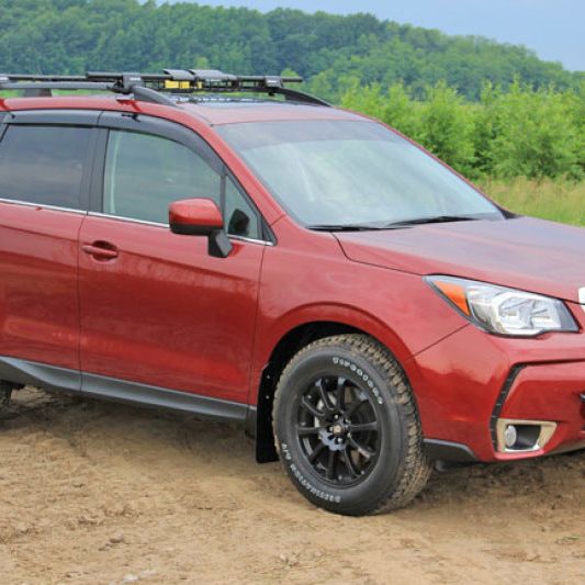 Rally Armor 14-18 Subaru Forester Black Mud Flap w/ Red Logo-Mud Flaps-Rally Armor-RALMF28-UR-BLK/RD-SMINKpower Performance Parts