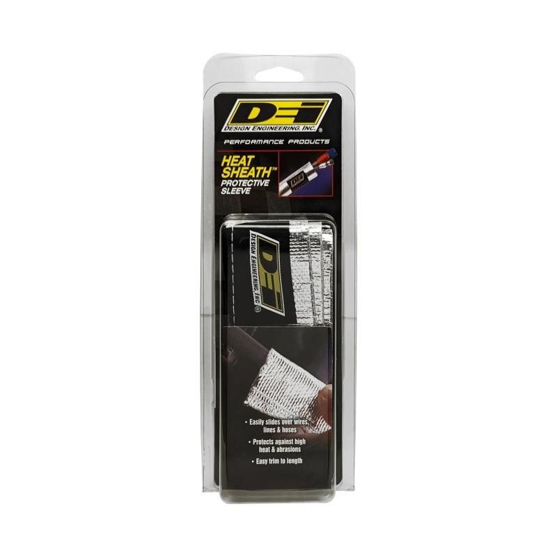 DEI Heat Sheath 3/4in x 3ft - Aluminized Sleeving - Sewn Edge-tuningsupply.com