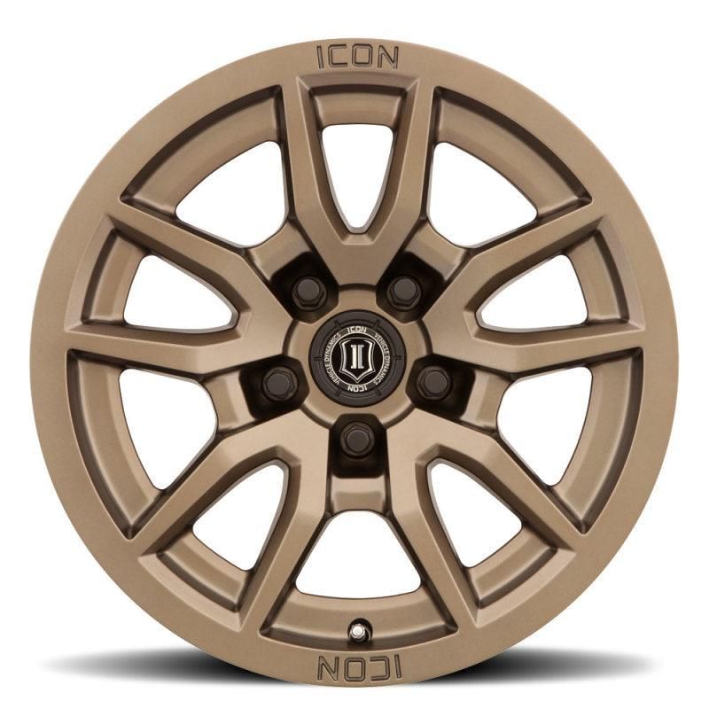 ICON Vector 5 17x8.5 5x150 25mm Offset 5.75in BS 110.1mm Bore Bronze Wheel-tuningsupply.com