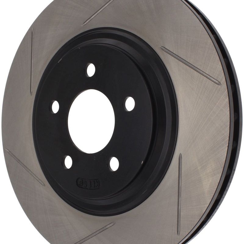 StopTech Power Slot 94-04 Ford Mustang Front Right Slotted Rotor-Brake Rotors - Slotted-Stoptech-STO126.61045SR-SMINKpower Performance Parts