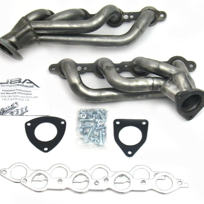 JBA 03-06 GM Truck 6.0L LS w/o EGR 1-5/8in Primary Raw 409SS Cat4Ward Header-tuningsupply.com