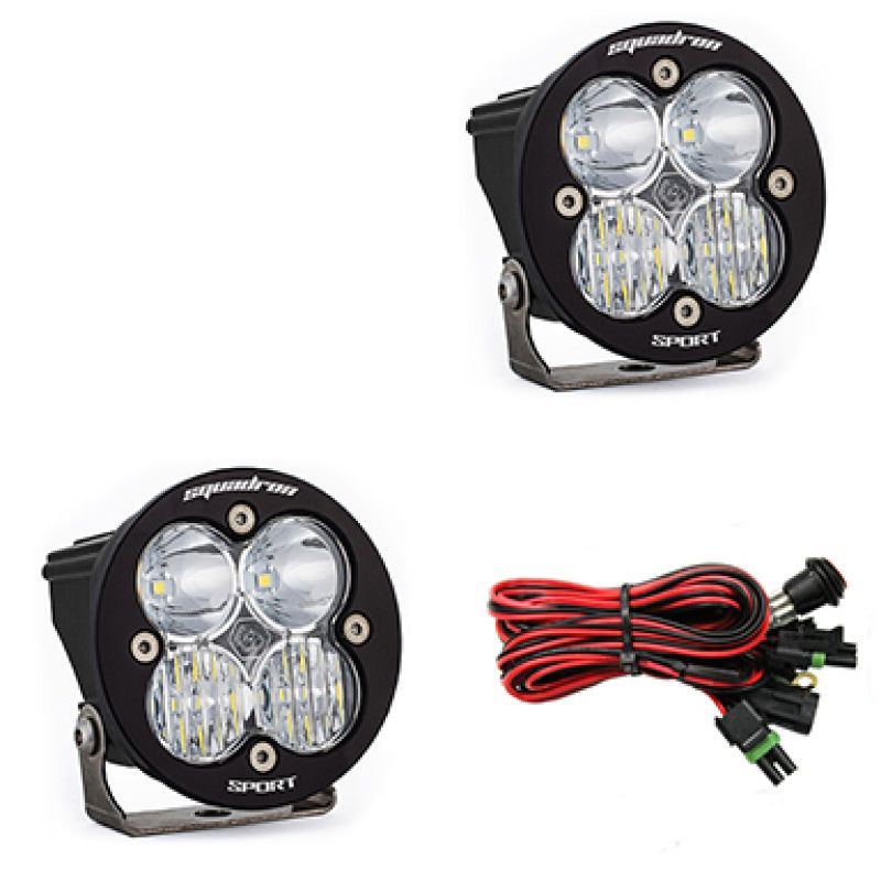 Baja Designs Squadron R Sport Driving/Combo Pair LED Light Pods - Clear-tuningsupply.com