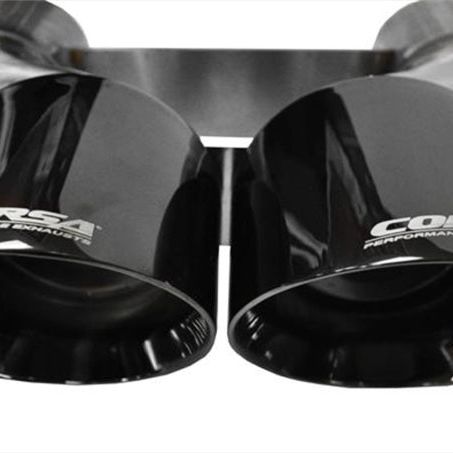 Corsa 2014-2020 Chevrolet Corvette 6.2L V8 Quad 45in Polished Black Pro-Series Tip Kit-tuningsupply.com