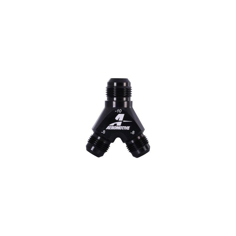 Aeromotive Y-Block - AN-10 - 2x AN-08-tuningsupply.com