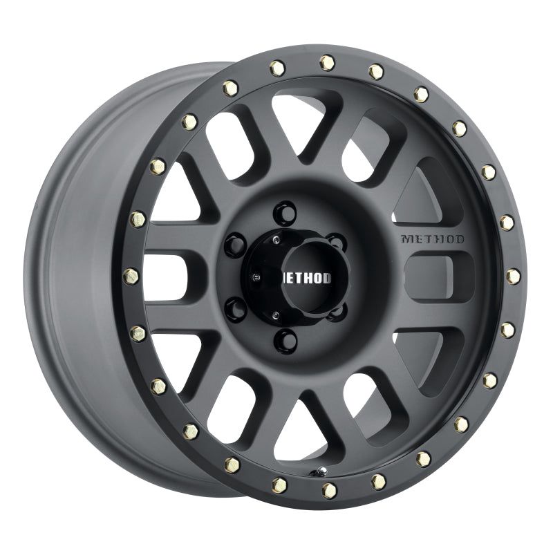 Method MR309 Grid 17x8.5 0mm Offset 6x5.5 108mm CB Titanium/Black Street Loc Wheel-tuningsupply.com