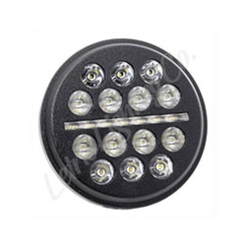 Letric Lighting 5.75? LED Black Buck-Shot Style mini-multi Headlight-tuningsupply.com