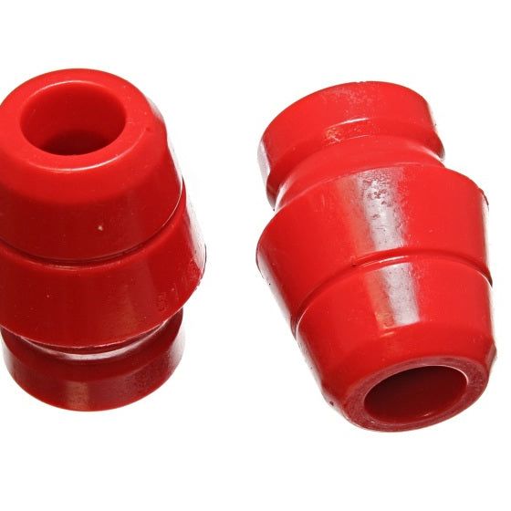 Energy Suspension 97-06 Jeep Wrangler YJ/TJ Red Front Bump Stop Set (Set of 2)-tuningsupply.com