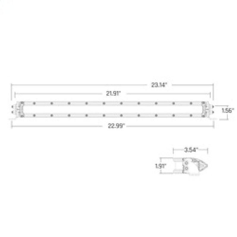 Rigid Industries SR-Series 20in SAE Driving Light Amber - SMINKpower Performance Parts RIG920414 Rigid Industries