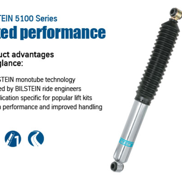 Bilstein 5100 Series 99-06 Chevy Silverado 1500/97-03 Ford F-150 Front 46mm Monotube Shock Absorber-tuningsupply.com