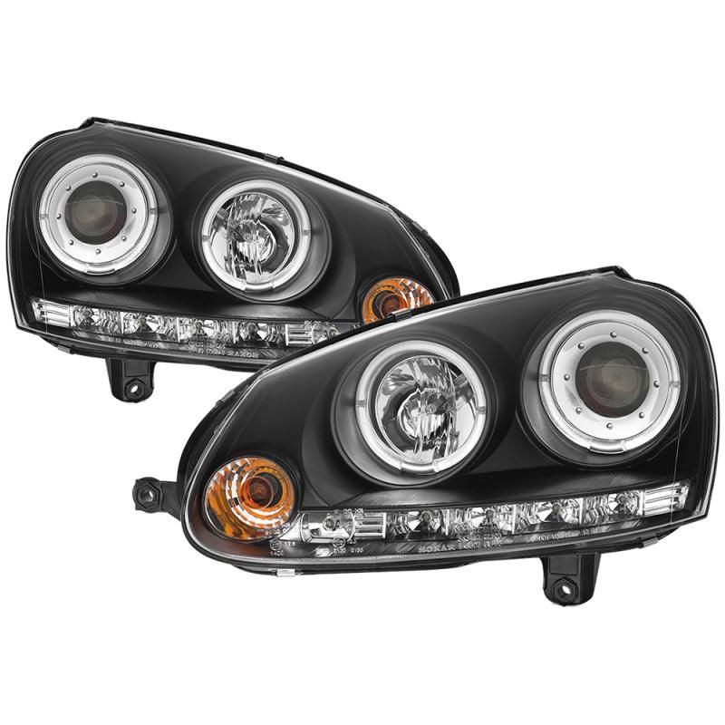 Spyder Volkswagen GTI 06-09/Jetta 06-09 Halogen Model Only - LED Halo DRL Black PRO-YD-VG06-HL-BK - SMINKpower Performance Parts SPY5012098 SPYDER