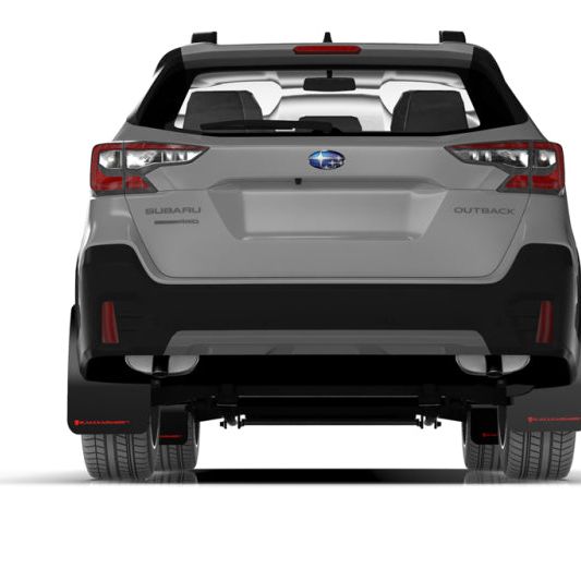 Rally Armor 20-22 Subaru Outback Black UR Mud Flap w/ Blue Logo-Mud Flaps-Rally Armor-RALMF66-UR-BLK/BL-SMINKpower Performance Parts