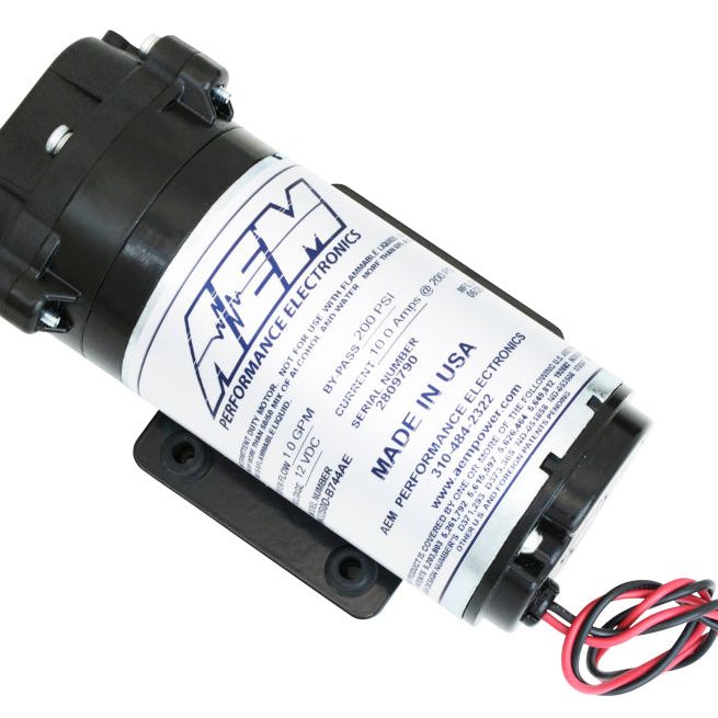 AEM Water / Methanol Injection 6-Amp Recirculation-Style Pump 200psi for One-Gallon Kit **replacemen-tuningsupply.com