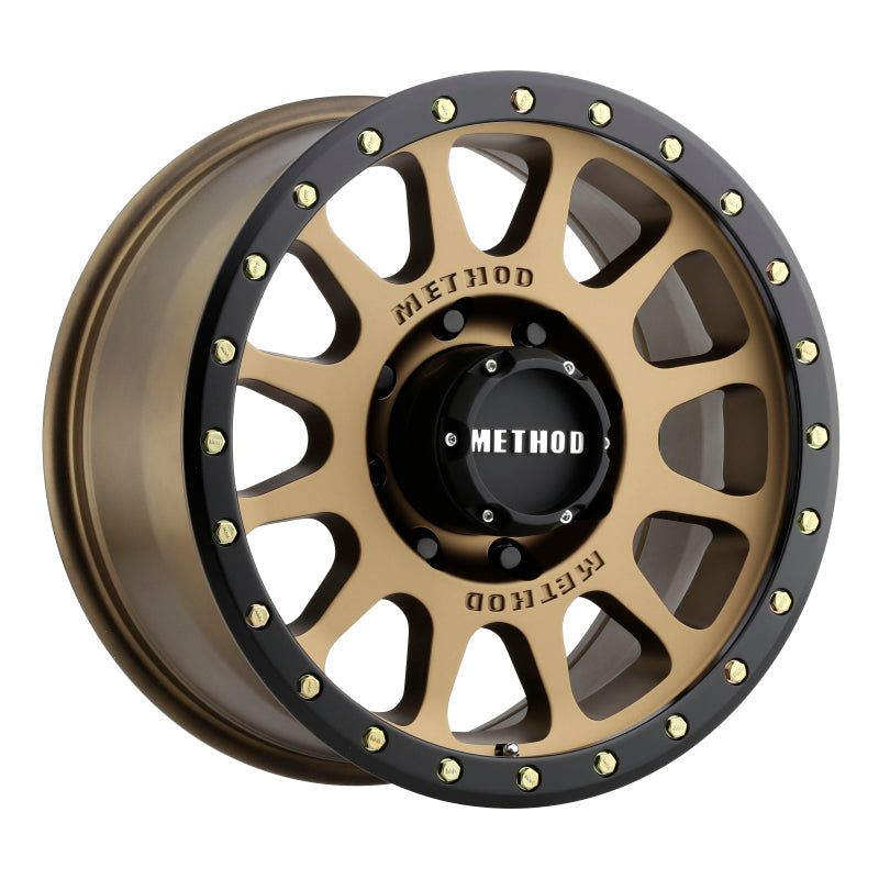 Method MR305 NV 17x8.5 0mm Offset 8x6.5 130.81mm CB Method Bronze/Black Street Loc Wheel-tuningsupply.com