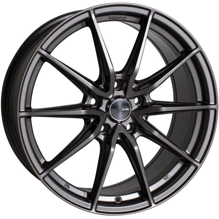 Enkei DRACO 18x8.0 5x108 40mm Offset 72.6mm Bore Anthracite Wheel-tuningsupply.com