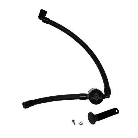 J&amp;L 2021-2024 Ford Bronco 2.7L 3.0 Oil Separator Passenger Side- Black-tuningsupply.com