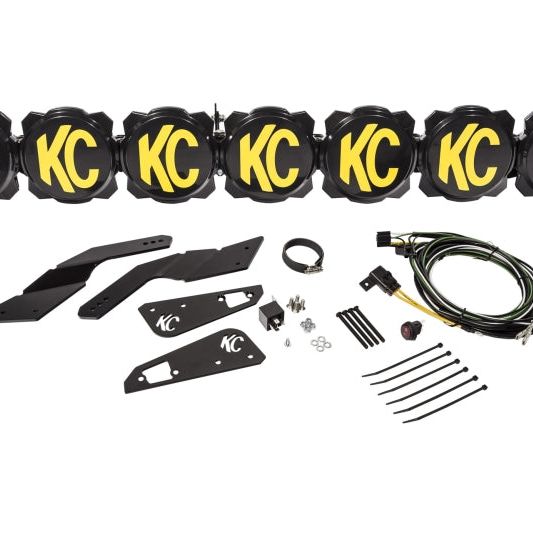 KC HiLiTES Can-Am X3 45in. Pro6 Gravity LED 7-Light 140w Combo Beam Overhead Light Bar System-tuningsupply.com