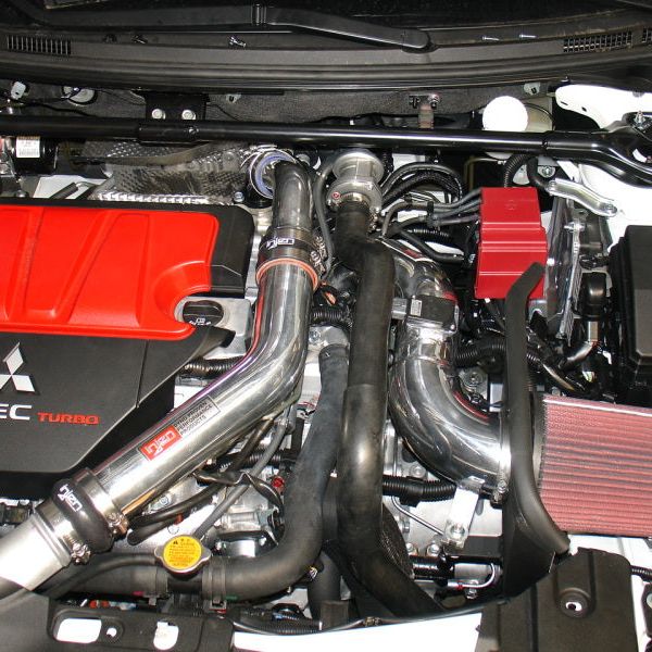 Injen 2008-14 Mitsubishi Evo X 2.0L 4Cyl Black Short Ram Intake-tuningsupply.com