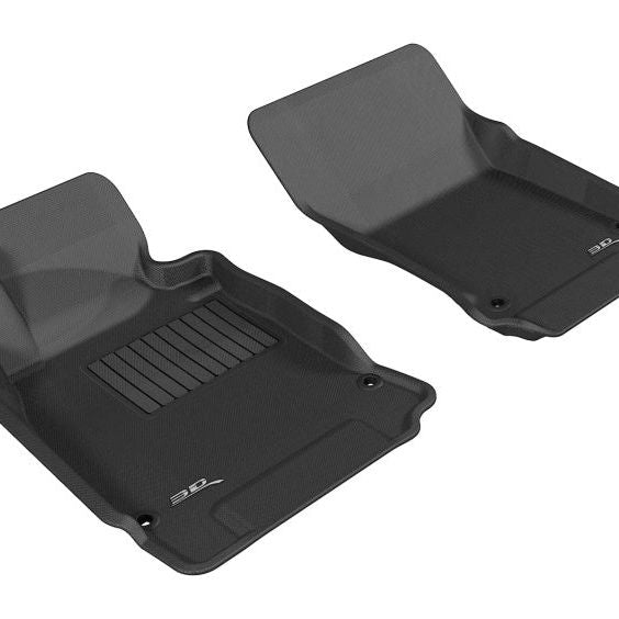 3D MAXpider 2011-2019 Infiniti Q70/M37 Kagu 1st Row Floormat - Black-tuningsupply.com