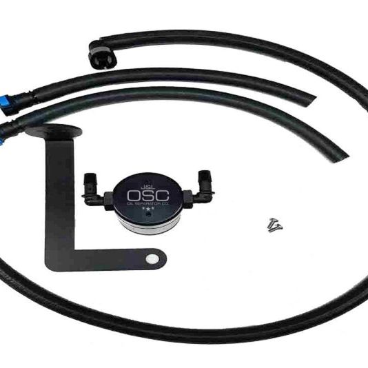 J&L 10-15 Chevrolet Camaro LS3 6.2L Passenger Side Oil Separator 3.0 - Black Anodized-tuningsupply.com