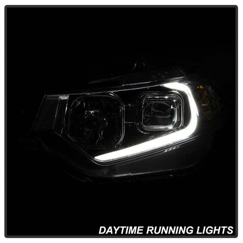 xTune 09-14 Acura TSX Projector Headlights - Light Bar DRL - Chrome (PRO-JH-ATSX09-LB-C) - SMINKpower Performance Parts SPY9042225 SPYDER