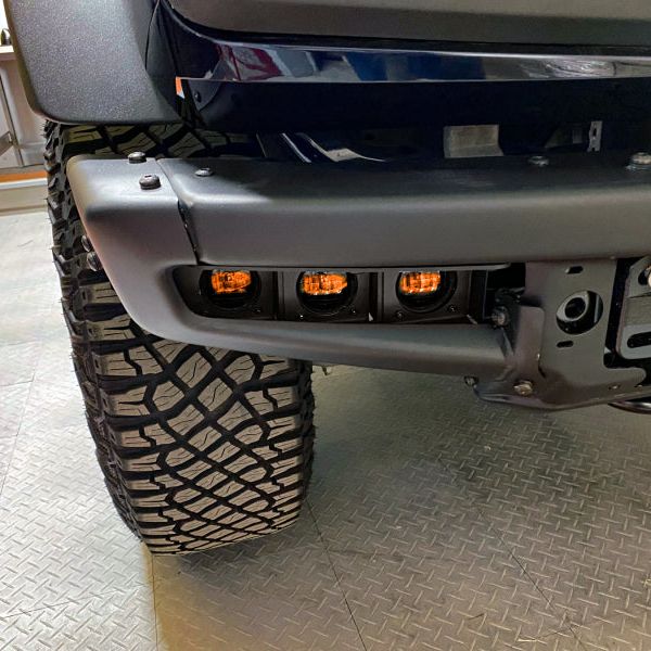 Oracle High 21-22 Ford Bronco Triple LED Fog Light kit for Steel Bumper SEE WARRANTY-tuningsupply.com