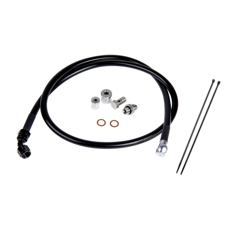 Fleece Performance Duramax Remote Turbo Oil Feed Line Kit for 01-16 6.6L Duramax Turbochargers-tuningsupply.com