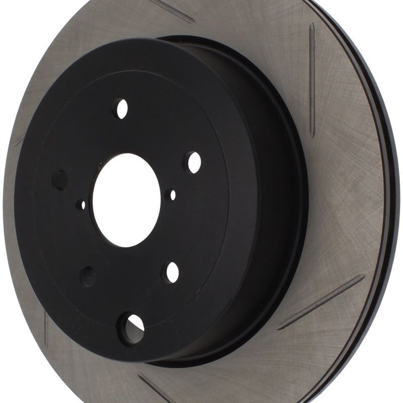 StopTech Power Slot 08-10 Subaru Impreza STi Rear Left Slotted Rotor-Brake Rotors - Slotted-Stoptech-STO126.47030SL-SMINKpower Performance Parts